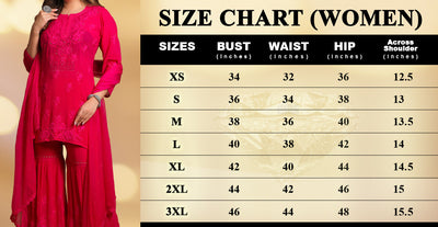 Hoorain  Lucknowi Chikankari Viscose Kurti & Pant Set With Inner & Dupatta